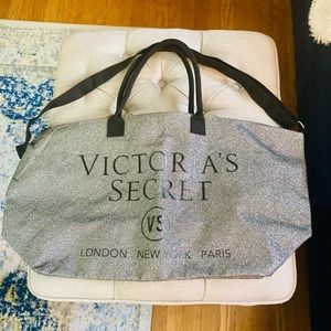 Victoria’s Secret silver sparkle vintage tote!